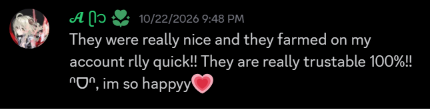 Screenshot of a real customer testimonial 3